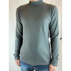 Versace Collection Men's Gray Mock Neck Long Sleev